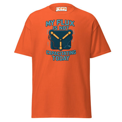 Flux Capacitor Humor Tee – Sci - Fi Geek T-Shirt - Orange - T-Shirts Online