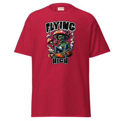 Flying High | Graphic Skateboard T-Shirt - Cardinal - T-Shirts Online