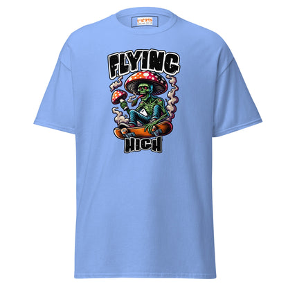 Flying High | Graphic Skateboard T-Shirt - Carolina Blue - T-Shirts Online