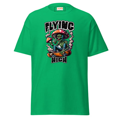 Flying High | Graphic Skateboard T-Shirt - Irish Green - T-Shirts Online