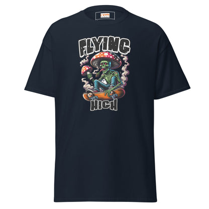 Flying High | Graphic Skateboard T-Shirt - Navy - T-Shirts Online