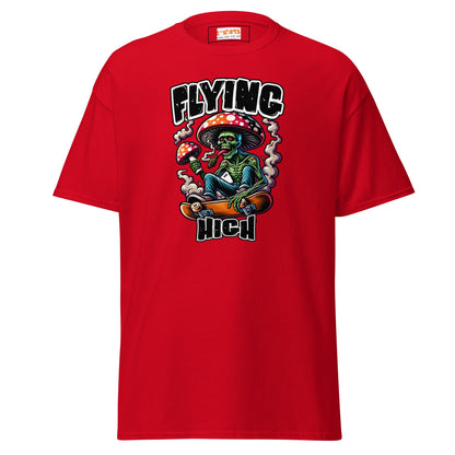 Flying High | Graphic Skateboard T-Shirt - Red - T-Shirts Online