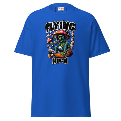 Flying High | Graphic Skateboard T-Shirt - Royal - T-Shirts Online