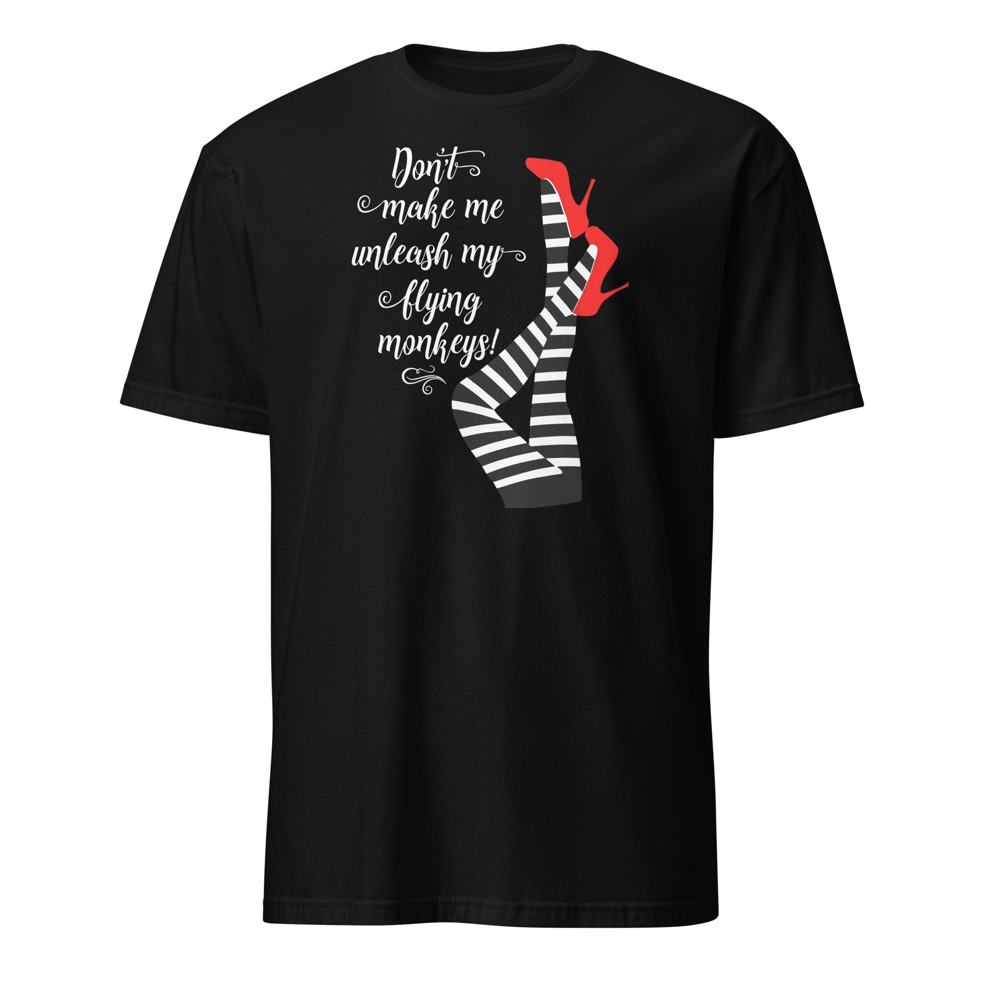 Flying Monkeys Funny Witch T-Shirt - Black - T-Shirts Online