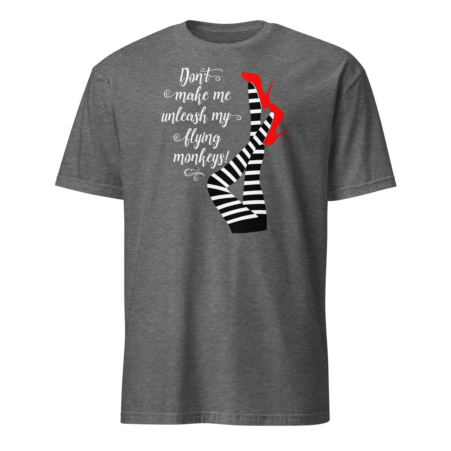 Flying Monkeys Funny Witch T-Shirt - Graphite Heather - T-Shirts Online