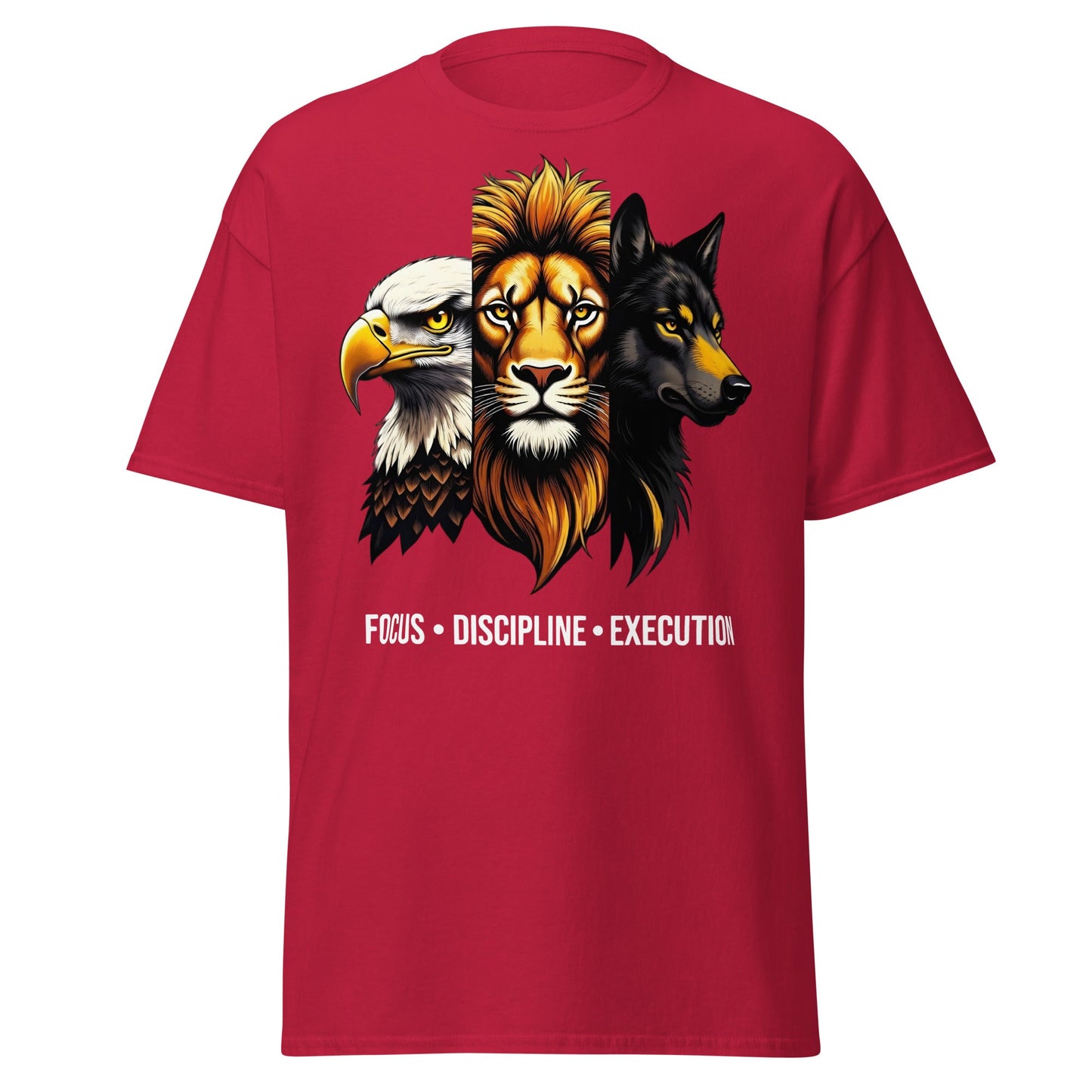 Focus Discipline Execution Trio Animal T-Shirt - Cardinal - T-Shirts Online