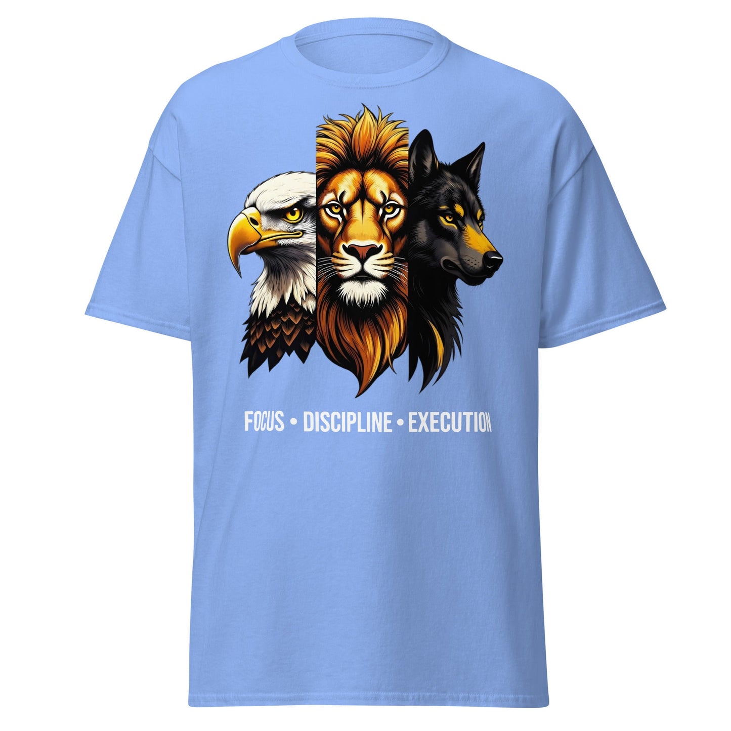 Focus Discipline Execution Trio Animal T-Shirt - Carolina Blue - T-Shirts Online