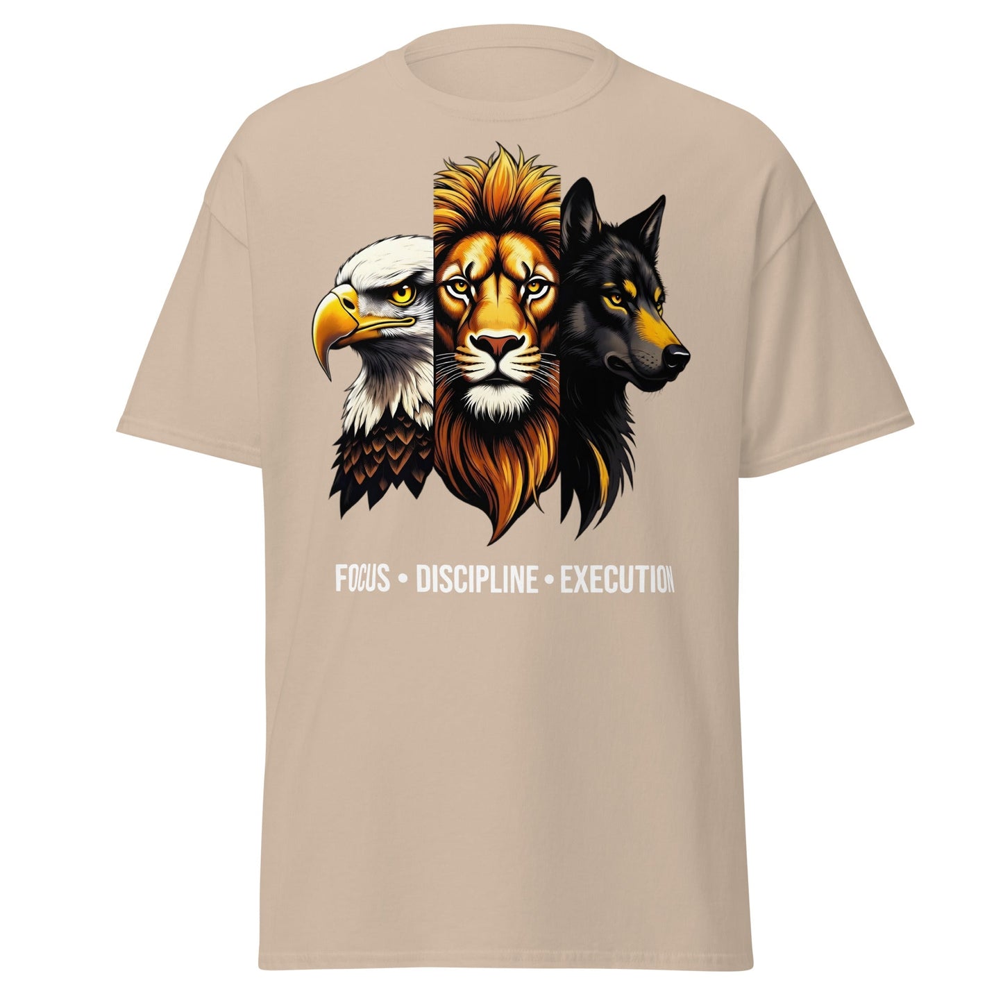 Focus Discipline Execution Trio Animal T-Shirt - Sand - T-Shirts Online