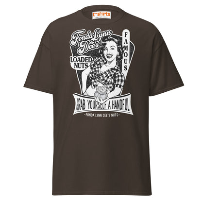 Fonda Lynn Dee’s Loaded Nuts T-Shirt - Dark Chocolate - T-Shirts Online