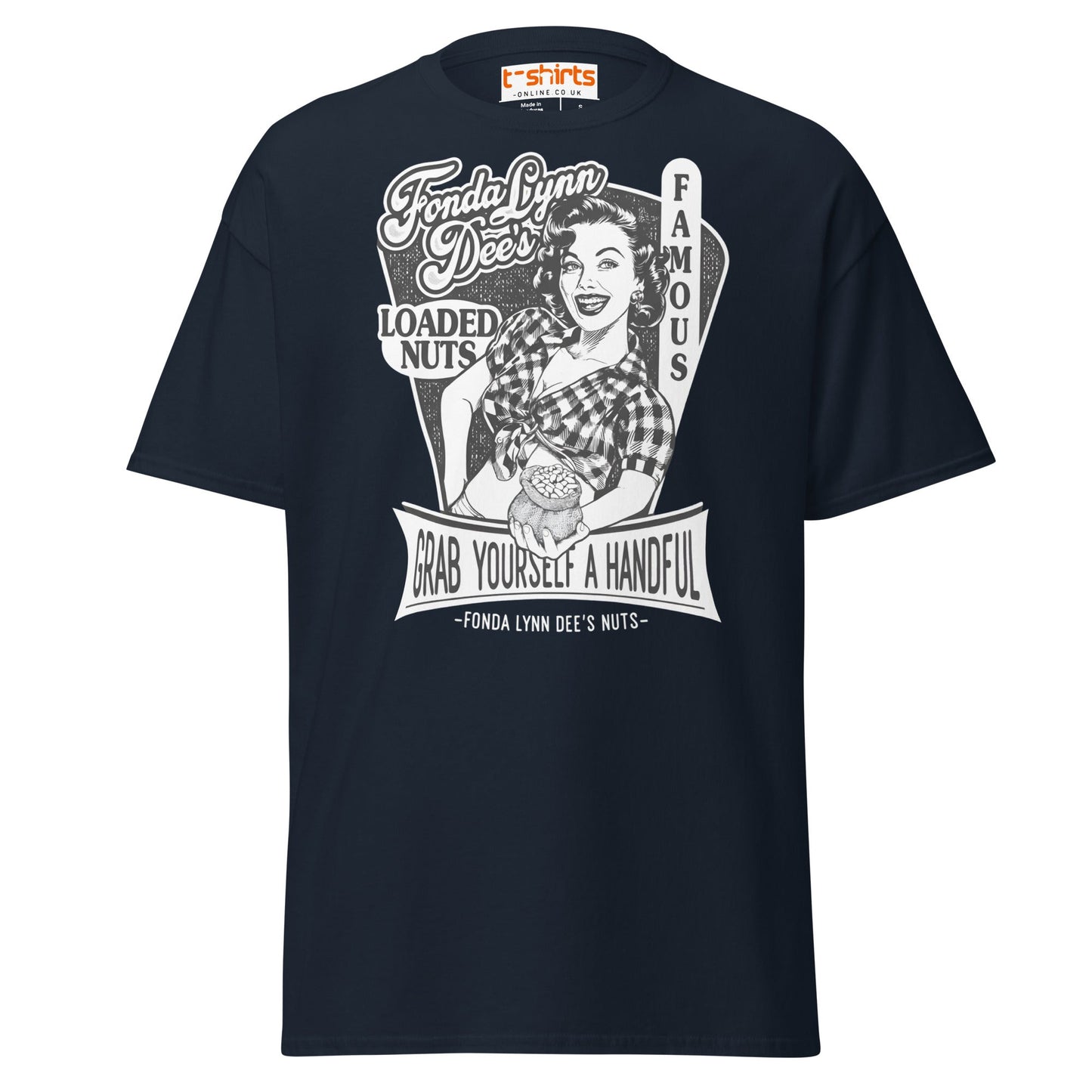 Fonda Lynn Dee’s Loaded Nuts T-Shirt - Navy - T-Shirts Online
