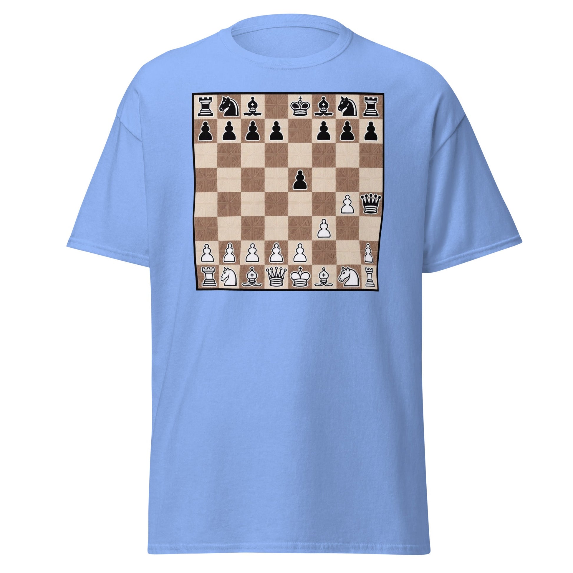Fool's Mate Chess T-Shirt - Funny Checkmate Graphic Tee - Carolina Blue - T-Shirts Online