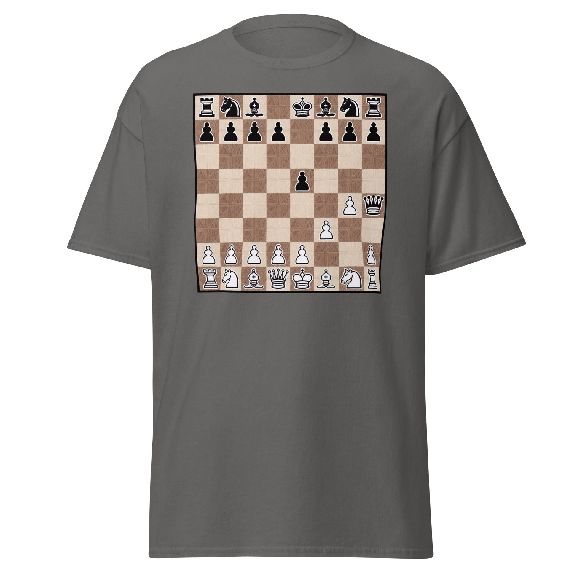 Fool's Mate Chess T-Shirt - Funny Checkmate Graphic Tee - Charcoal - T-Shirts Online