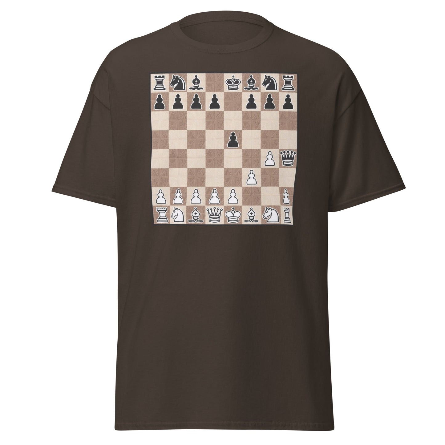Fool's Mate Chess T-Shirt - Funny Checkmate Graphic Tee - Dark Chocolate - T-Shirts Online