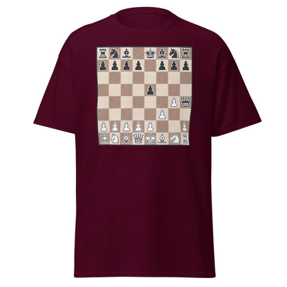 Fool's Mate Chess T-Shirt - Funny Checkmate Graphic Tee - Maroon - T-Shirts Online