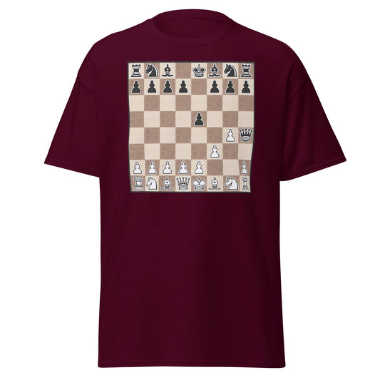 Fool's Mate Chess T-Shirt - Funny Checkmate Graphic Tee - Maroon - T-Shirts Online