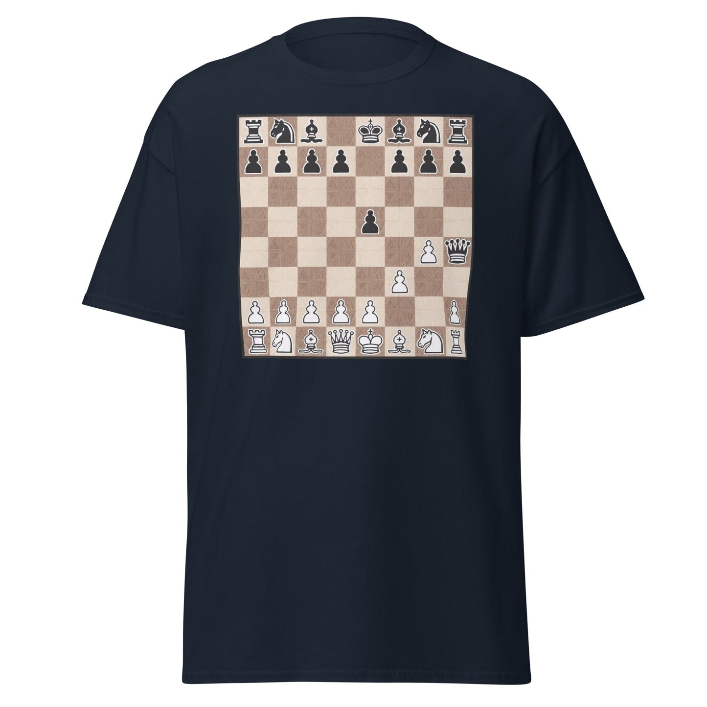 Fool's Mate Chess T-Shirt - Funny Checkmate Graphic Tee - Navy - T-Shirts Online