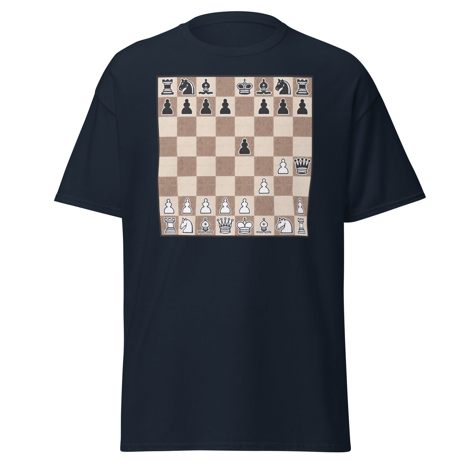 Fool's Mate Chess T-Shirt - Funny Checkmate Graphic Tee - Navy - T-Shirts Online