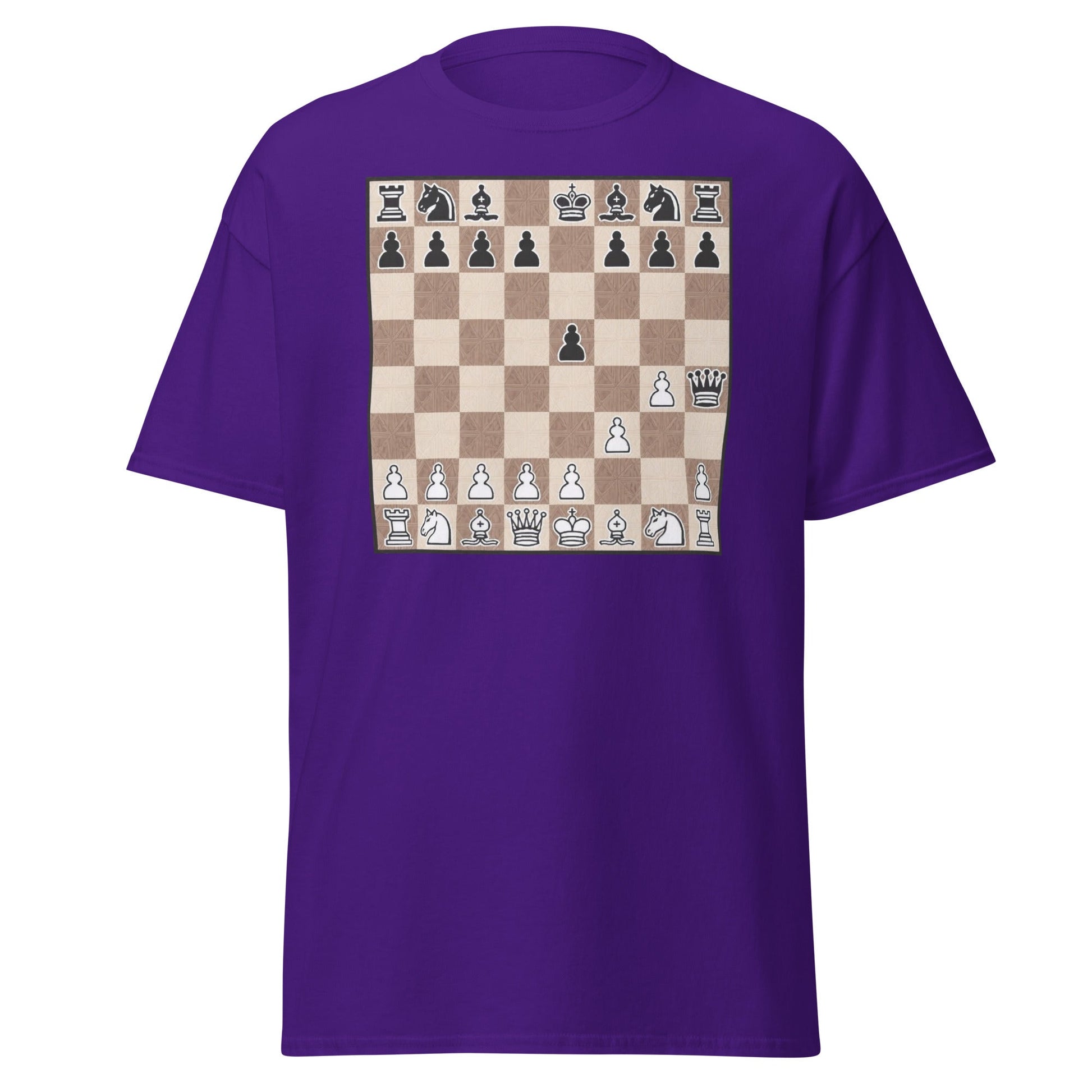 Fool's Mate Chess T-Shirt - Funny Checkmate Graphic Tee - Purple - T-Shirts Online