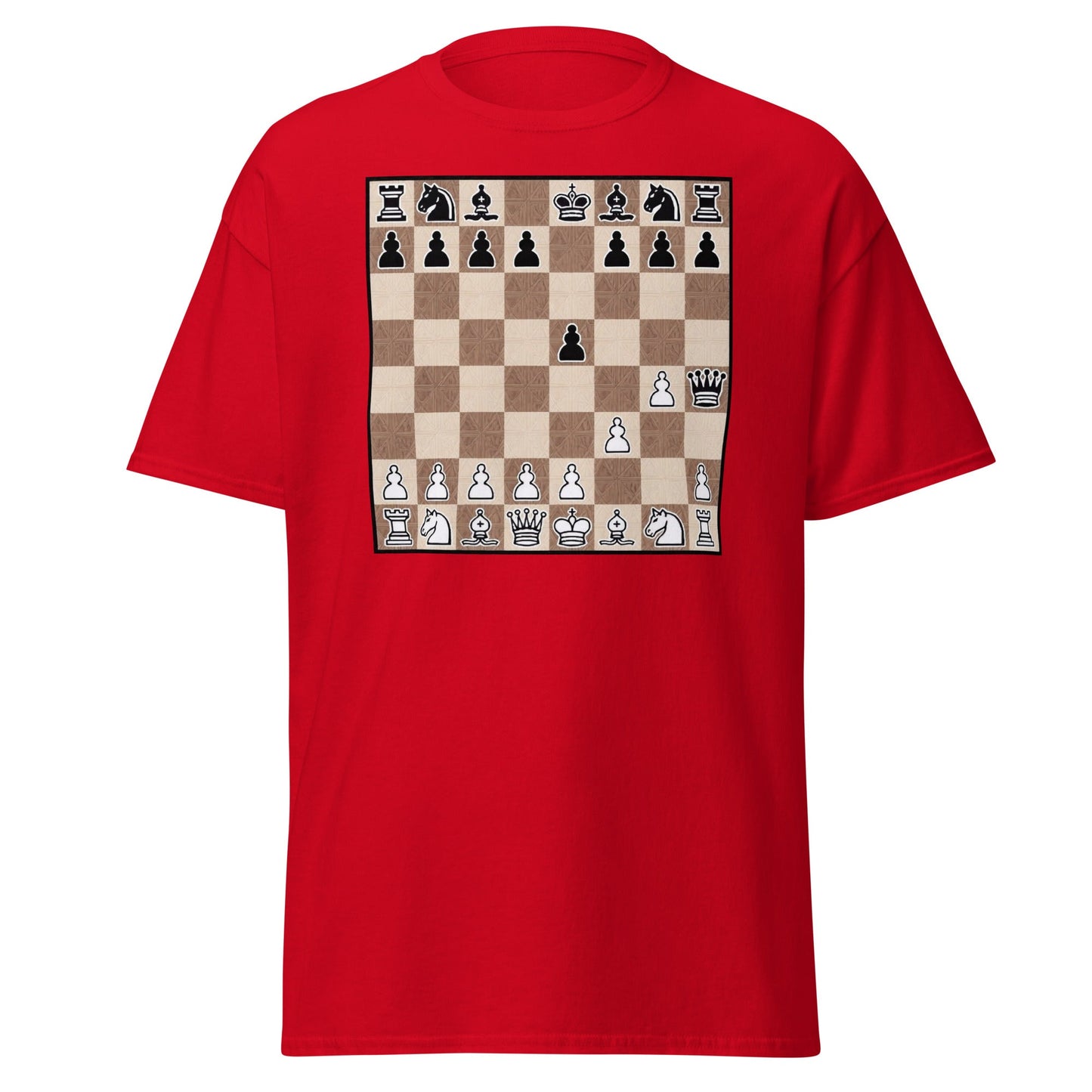 Fool's Mate Chess T-Shirt - Funny Checkmate Graphic Tee - Red - T-Shirts Online