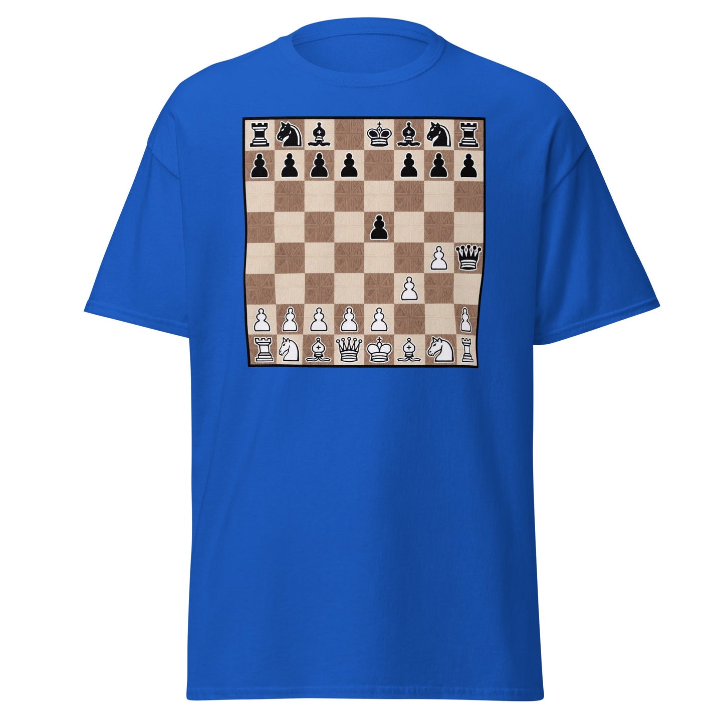Fool's Mate Chess T-Shirt - Funny Checkmate Graphic Tee - Royal - T-Shirts Online