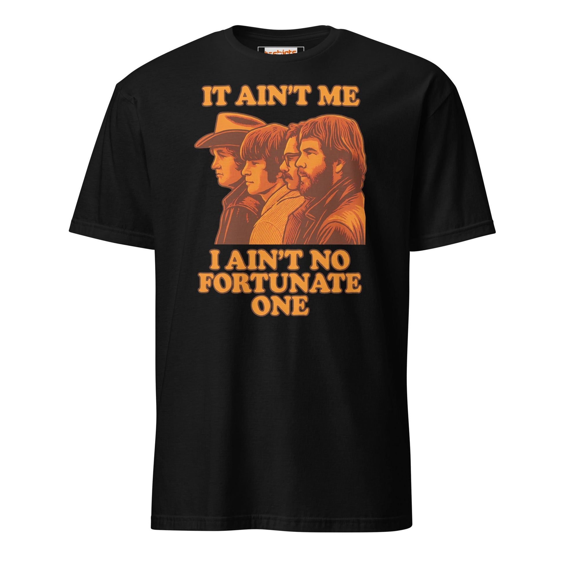 Fortunate Son T-Shirt | Creedance Clearwater Revival - Black - T-Shirts Online