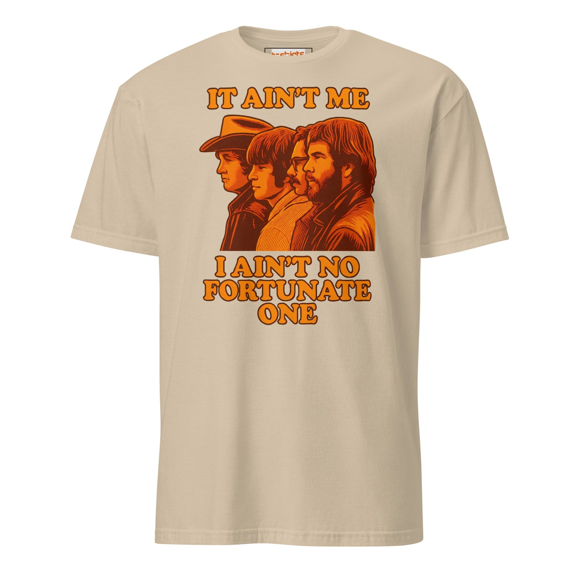 Fortunate Son T-Shirt | Creedance Clearwater Revival - Sand - T-Shirts Online