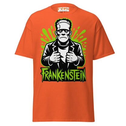 Frankenstein T-Shirt | Classic Monster Halloween Tee - Orange - T-Shirts Online