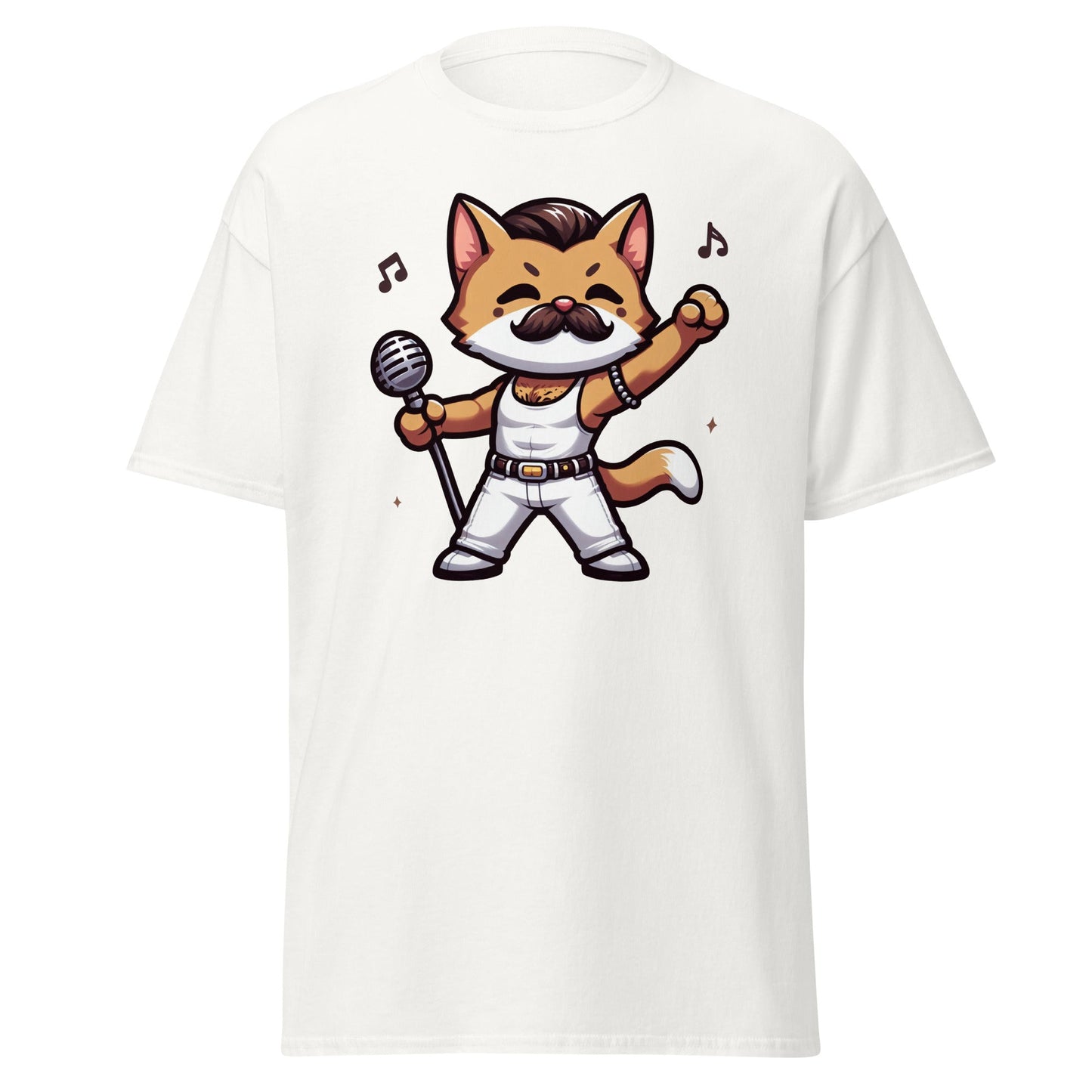 Freddie Purcury | Cat T-Shirt - White - T-Shirts Online