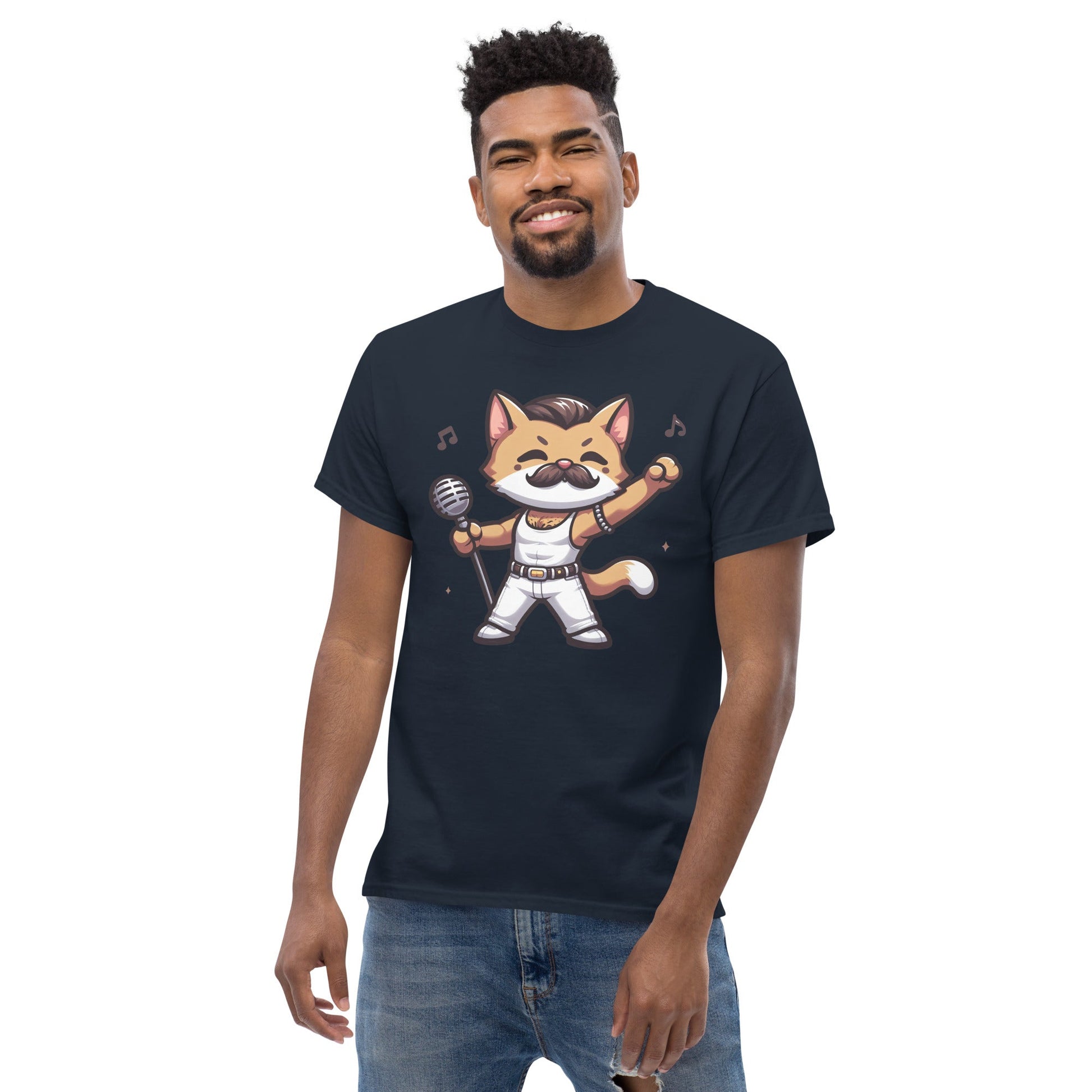 Freddie Purcury | Cat T-Shirt - Black - T-Shirts Online