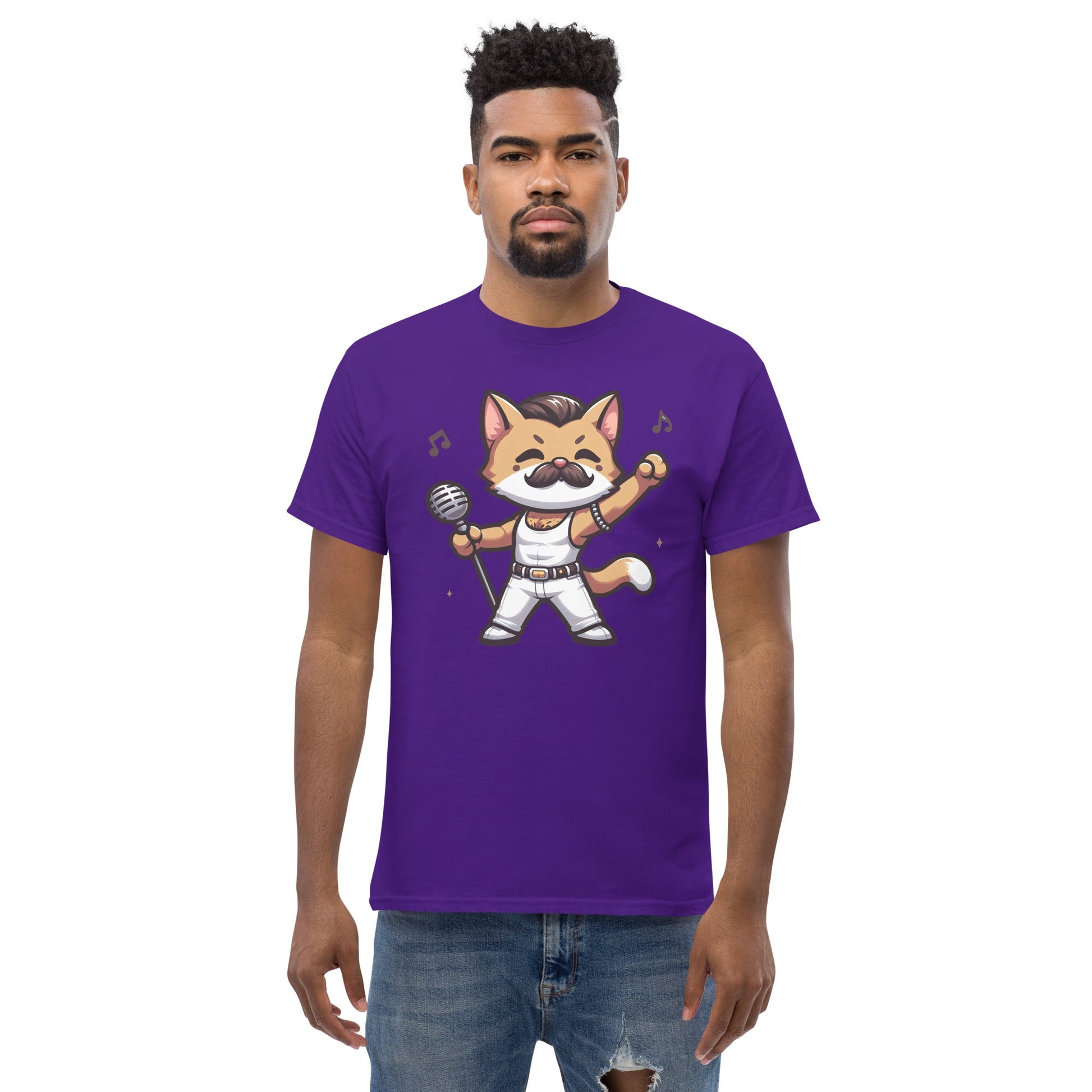 Freddie Purcury | Cat T-Shirt - Black - T-Shirts Online