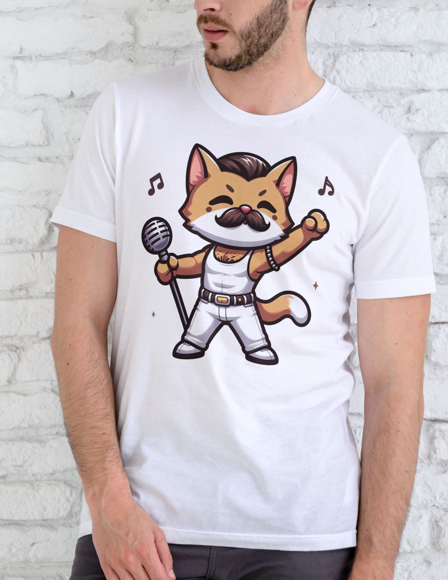 Freddie Purcury | Cat T-Shirt - Black - T-Shirts Online