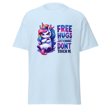 Free Hugs | Unicorn T-Shirt - Light Blue - T-Shirts Online