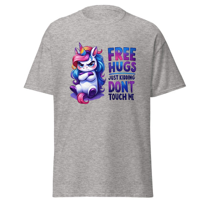 Free Hugs | Unicorn T-Shirt - Sport Grey - T-Shirts Online