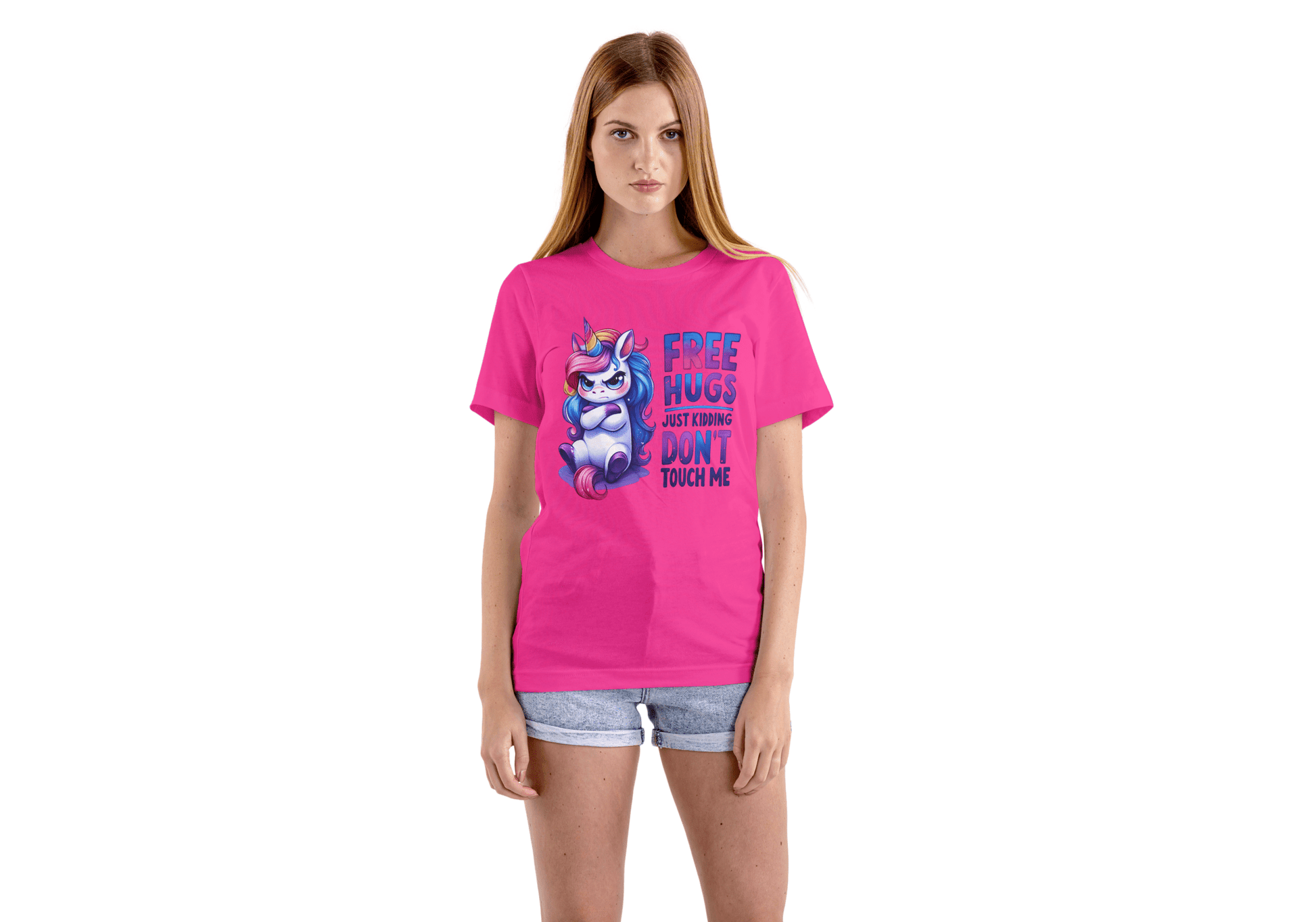 Free Hugs | Unicorn T-Shirt - Black - T-Shirts Online