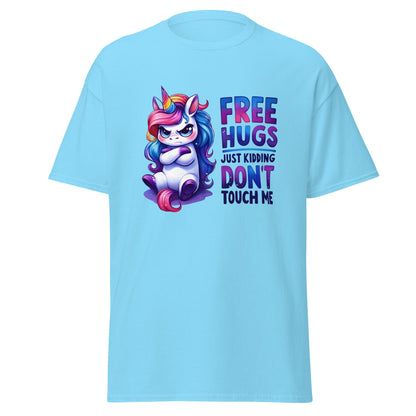 Free Hugs | Unicorn T-Shirt - Sky - T-Shirts Online