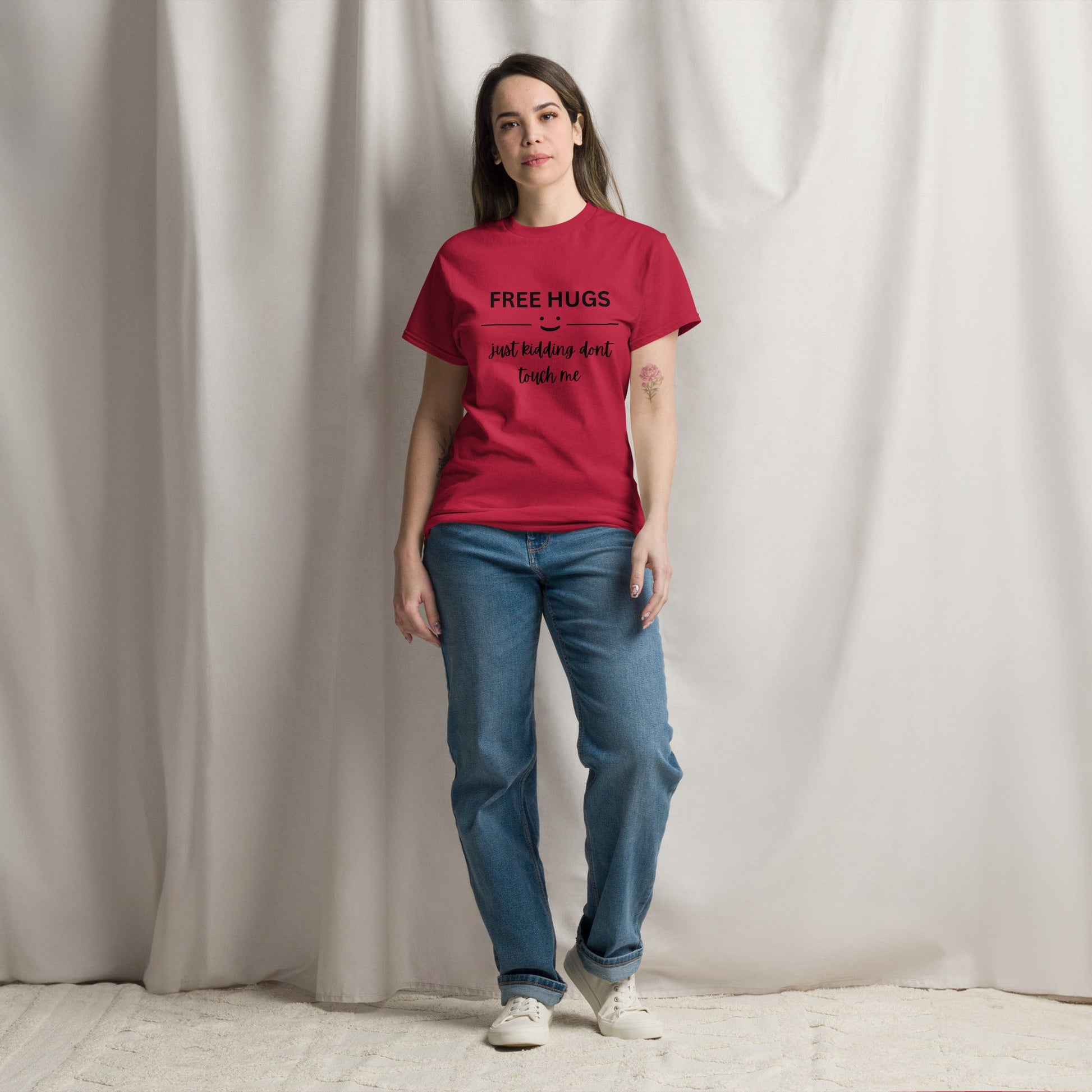 Free Hugs | Unisex classic tee - Cardinal - T-Shirts Online