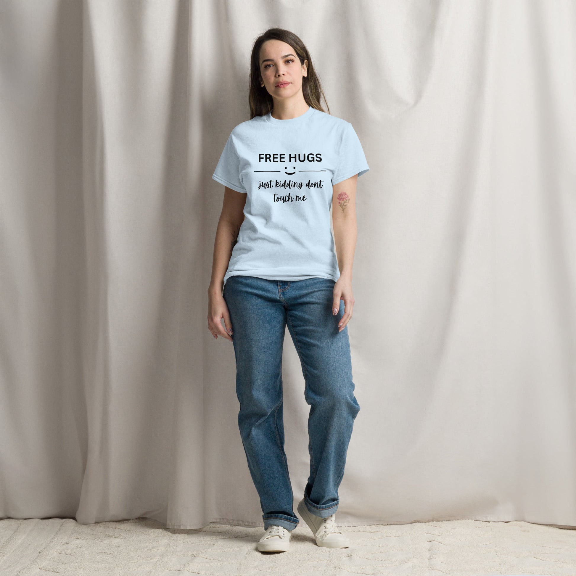 Free Hugs | Unisex classic tee - Light Blue - T-Shirts Online