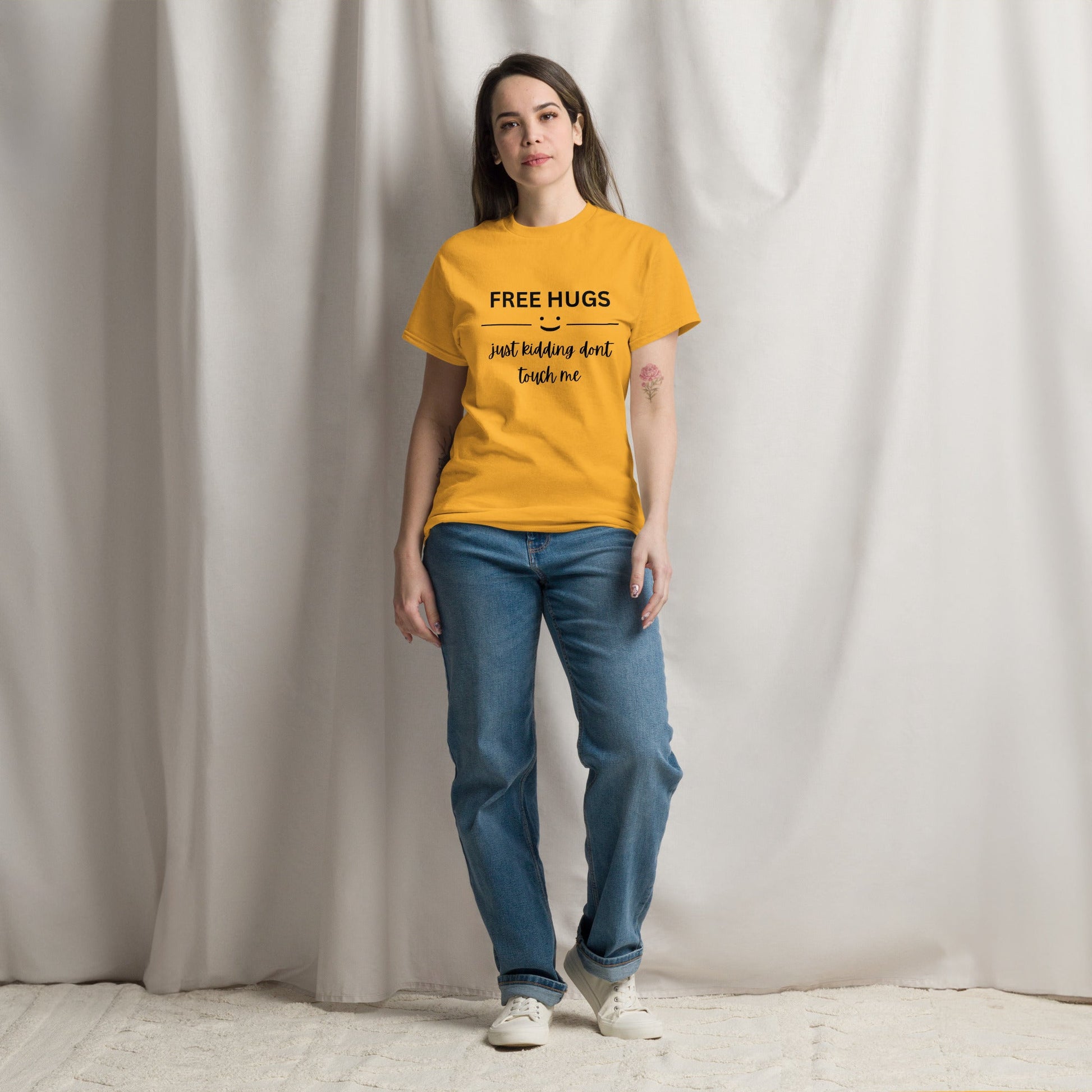 Free Hugs | Unisex classic tee - Gold - T-Shirts Online