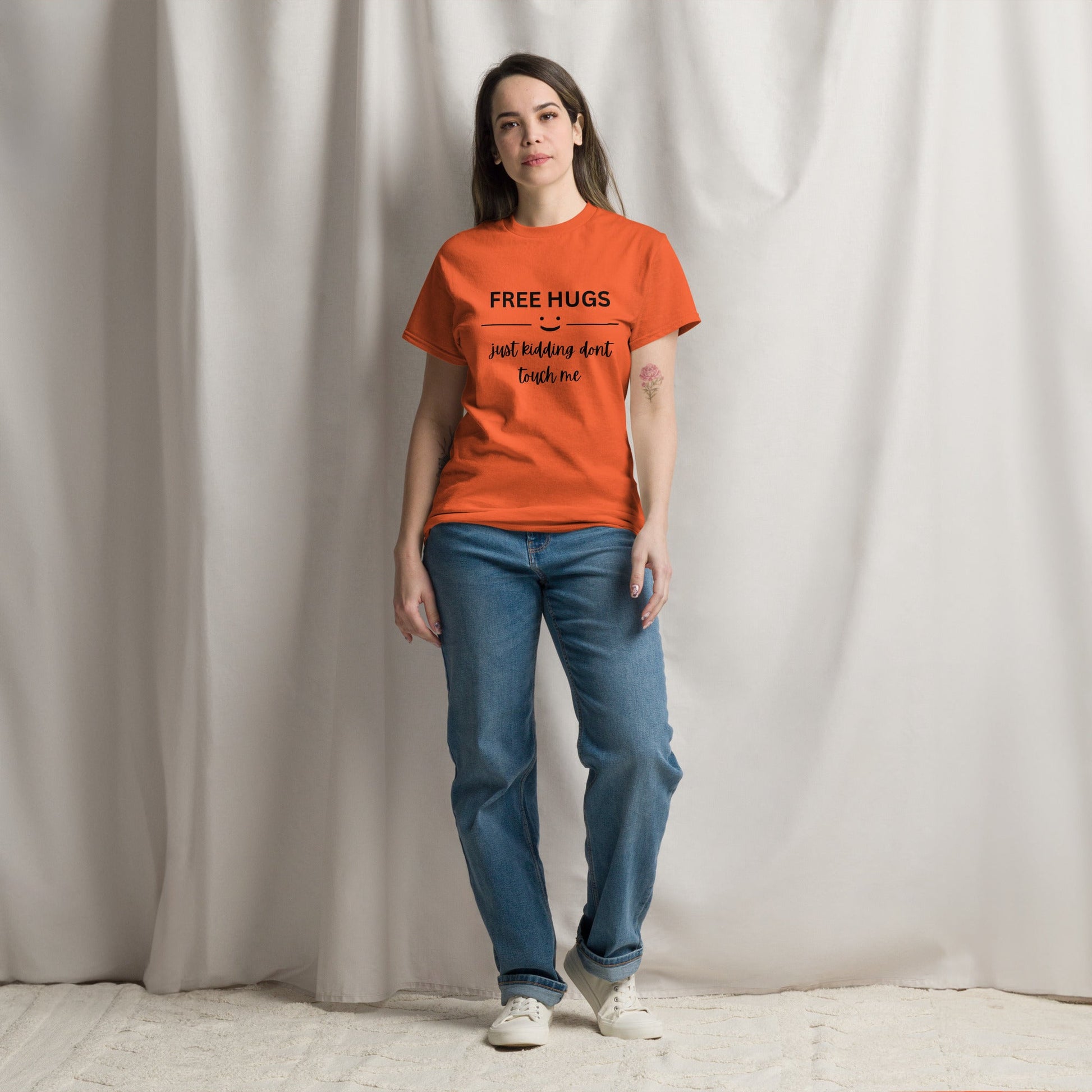 Free Hugs | Unisex classic tee - Orange - T-Shirts Online