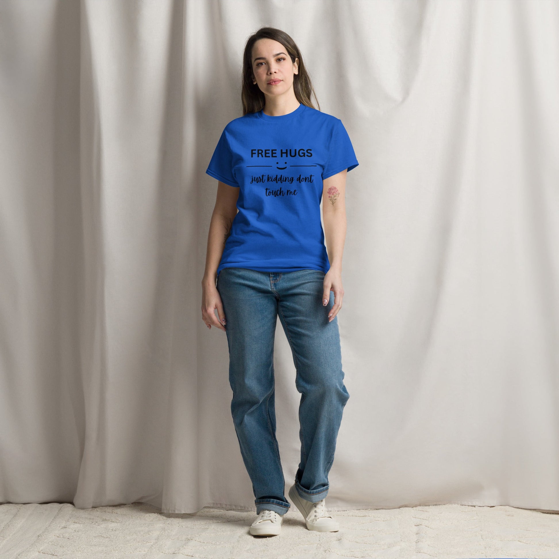 Free Hugs | Unisex classic tee - Royal - T-Shirts Online