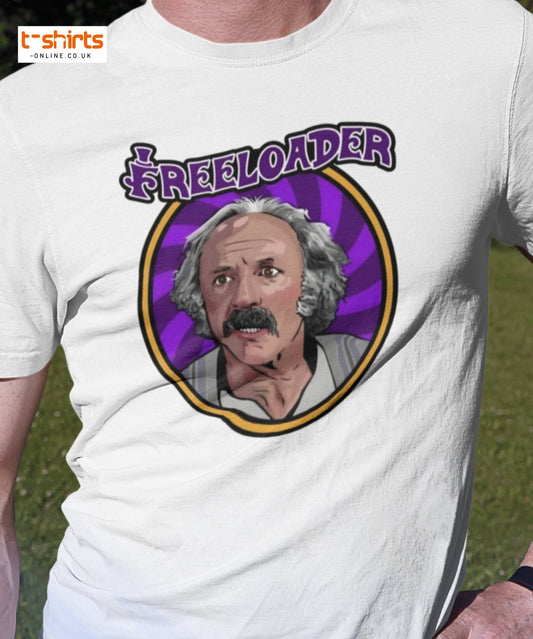 Freeloader T-Shirt – Funny Retro Humor Tee - Black - T-Shirts Online