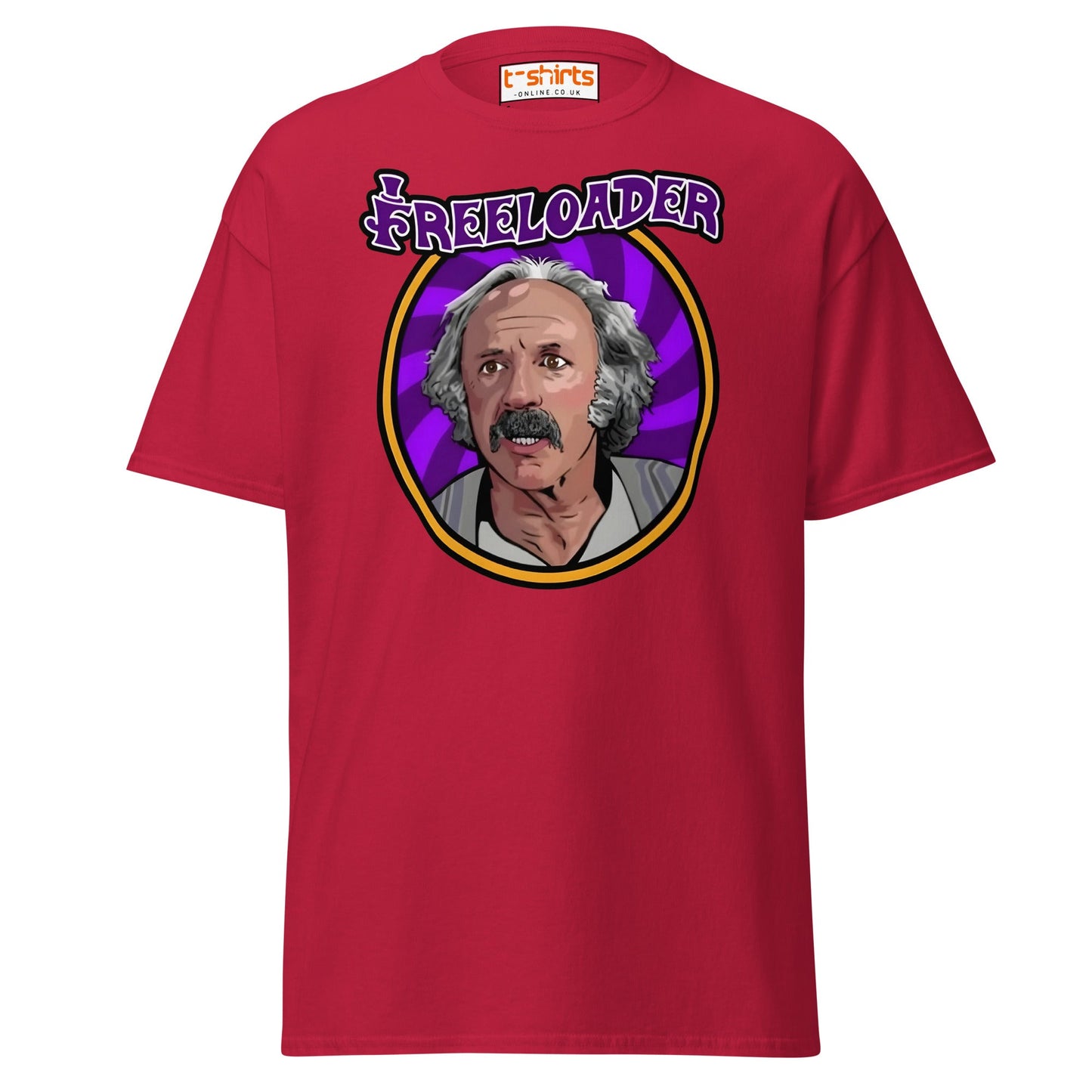 Freeloader T-Shirt – Funny Retro Humor Tee - Cardinal - T-Shirts Online