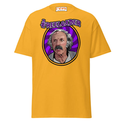 Freeloader T-Shirt – Funny Retro Humor Tee - Gold - T-Shirts Online