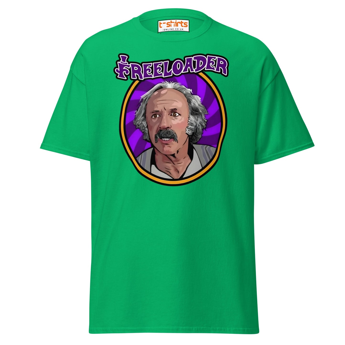 Freeloader T-Shirt – Funny Retro Humor Tee - Irish Green - T-Shirts Online