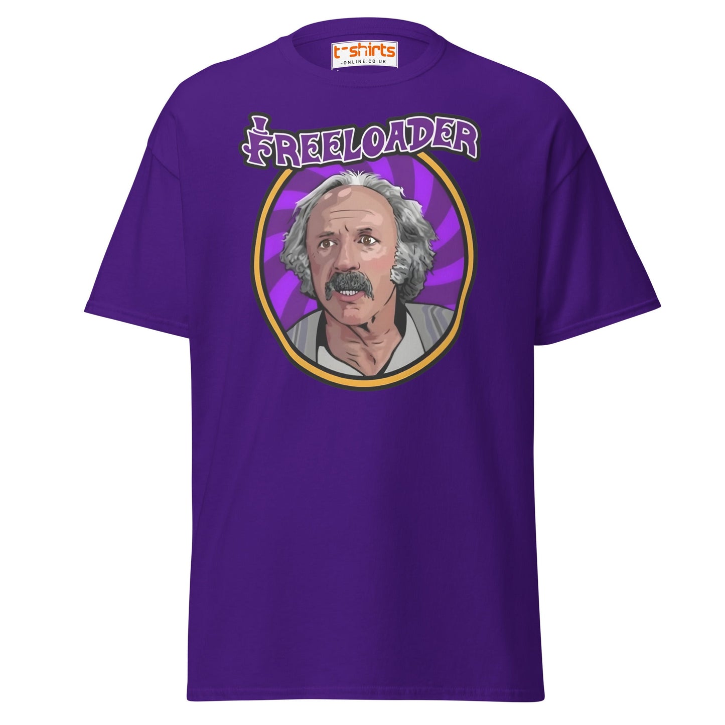 Freeloader T-Shirt – Funny Retro Humor Tee - Purple - T-Shirts Online