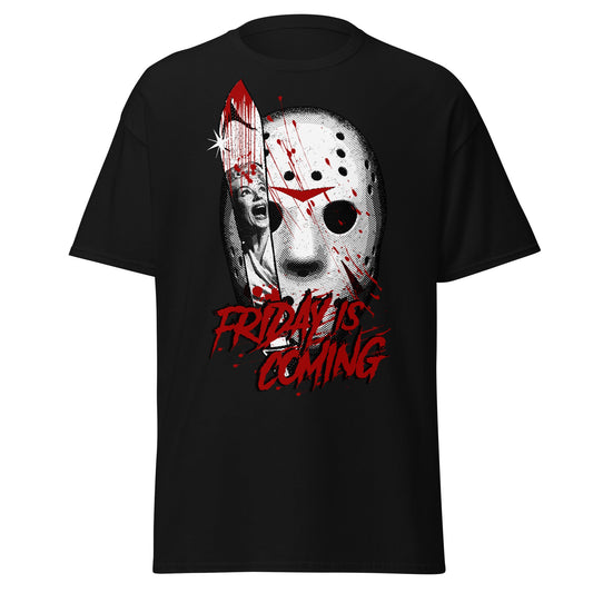 Friday Is Coming - Horror Movie T-Shirt - Black - T-Shirts Online