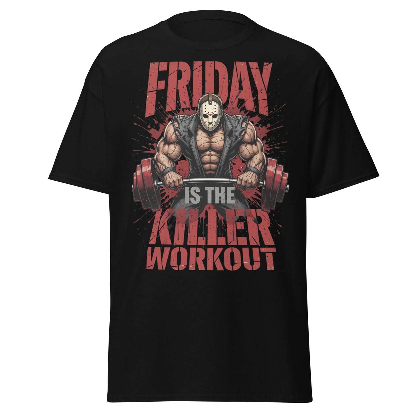 Friday Is The Killer Workout T-Shirt | Horror Gym Apparel - Black - T-Shirts Online