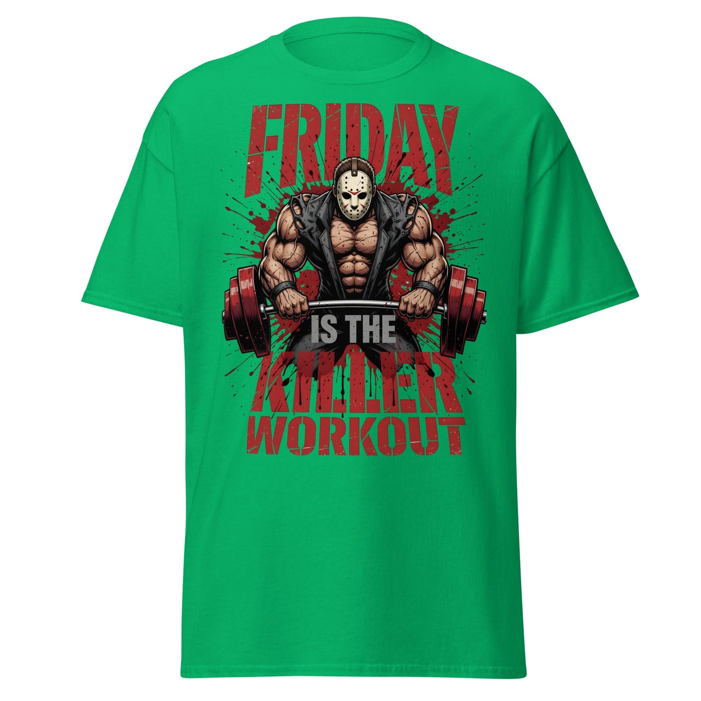 Friday Is The Killer Workout T-Shirt | Horror Gym Apparel - Irish Green - T-Shirts Online