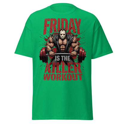 Friday Is The Killer Workout T-Shirt | Horror Gym Apparel - Irish Green - T-Shirts Online