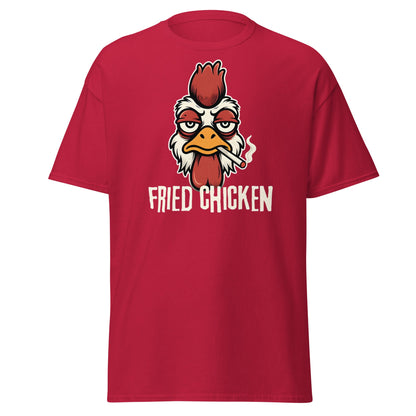 Fried Chicken Funny Rooster Graphic T-Shirt - Cardinal - T-Shirts Online